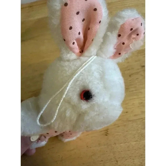 Vintage small Red Eyed Bunny plush - Picture 7 of 8